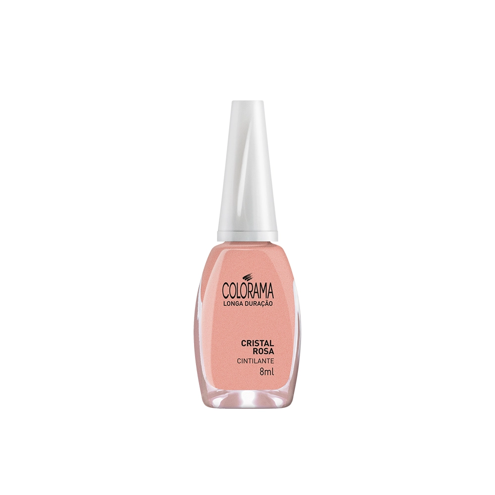 Esmalte Cintilante Crista Rosa 8ml Colorama