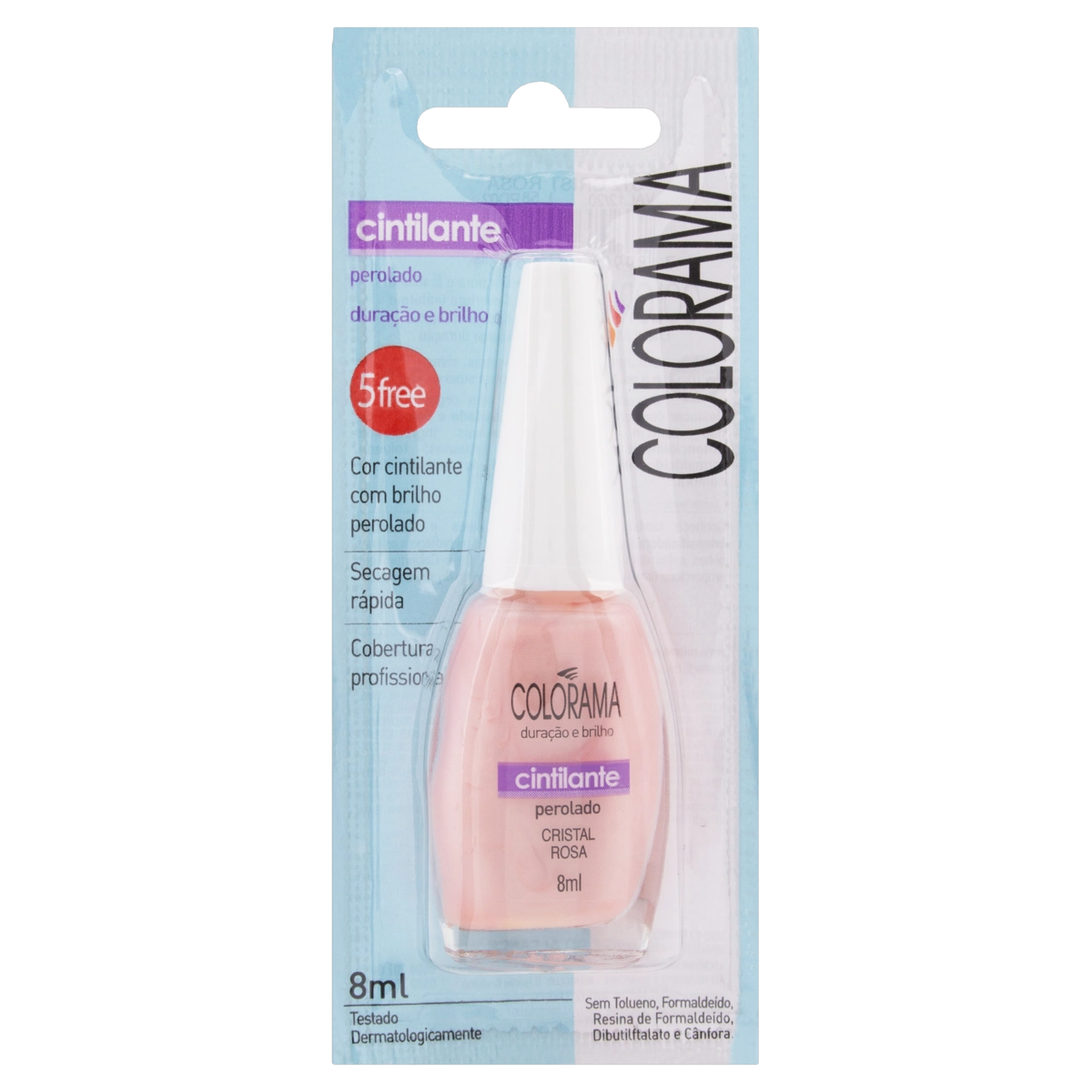 Esmalte Cintilante Cristal Rosa Colorama Blister 8ml