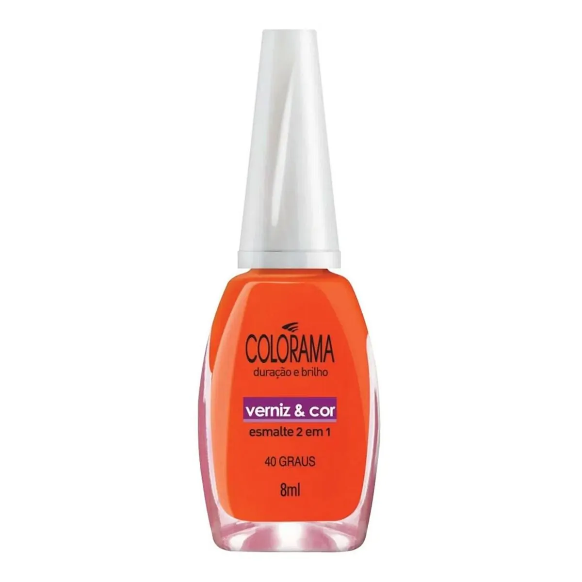 Esmalte Colorama Verniz &amp; Cor 40 Graus 8ml