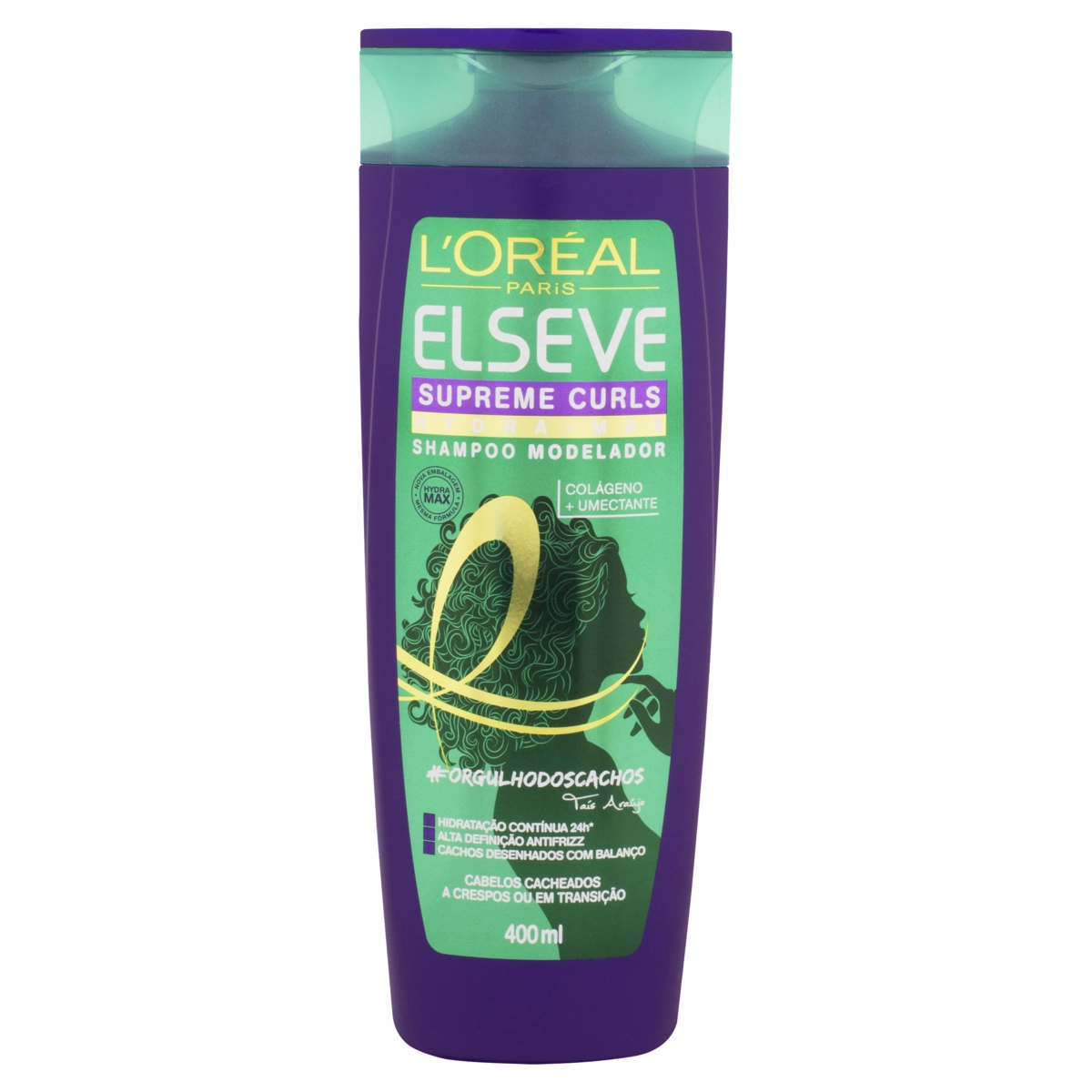 Shampoo Modelador Loréal Paris Elseve Supreme Curls Hydra Max Frasco 400ml