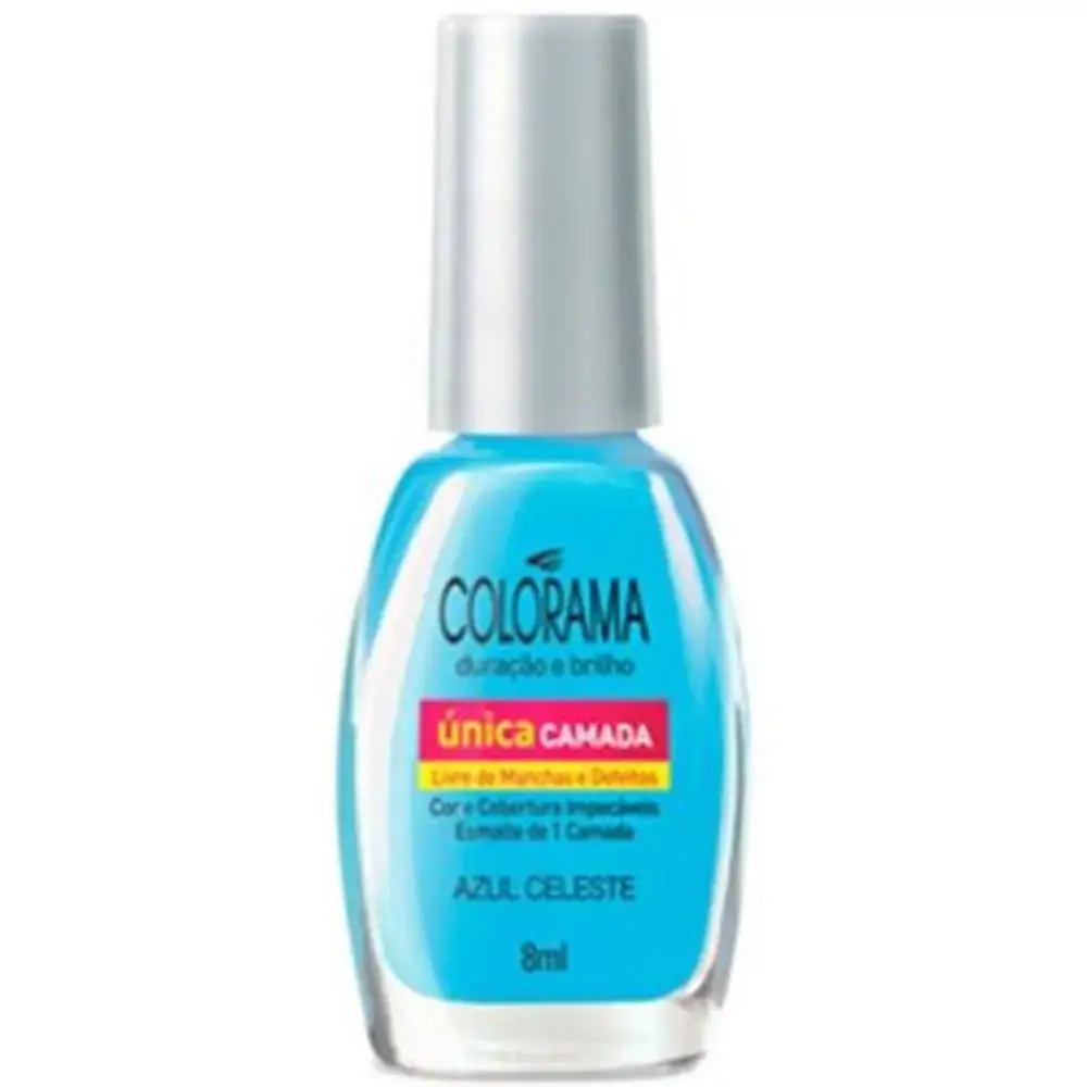 Esmalte Colorama 8ml Unica Camada Azul Celeste