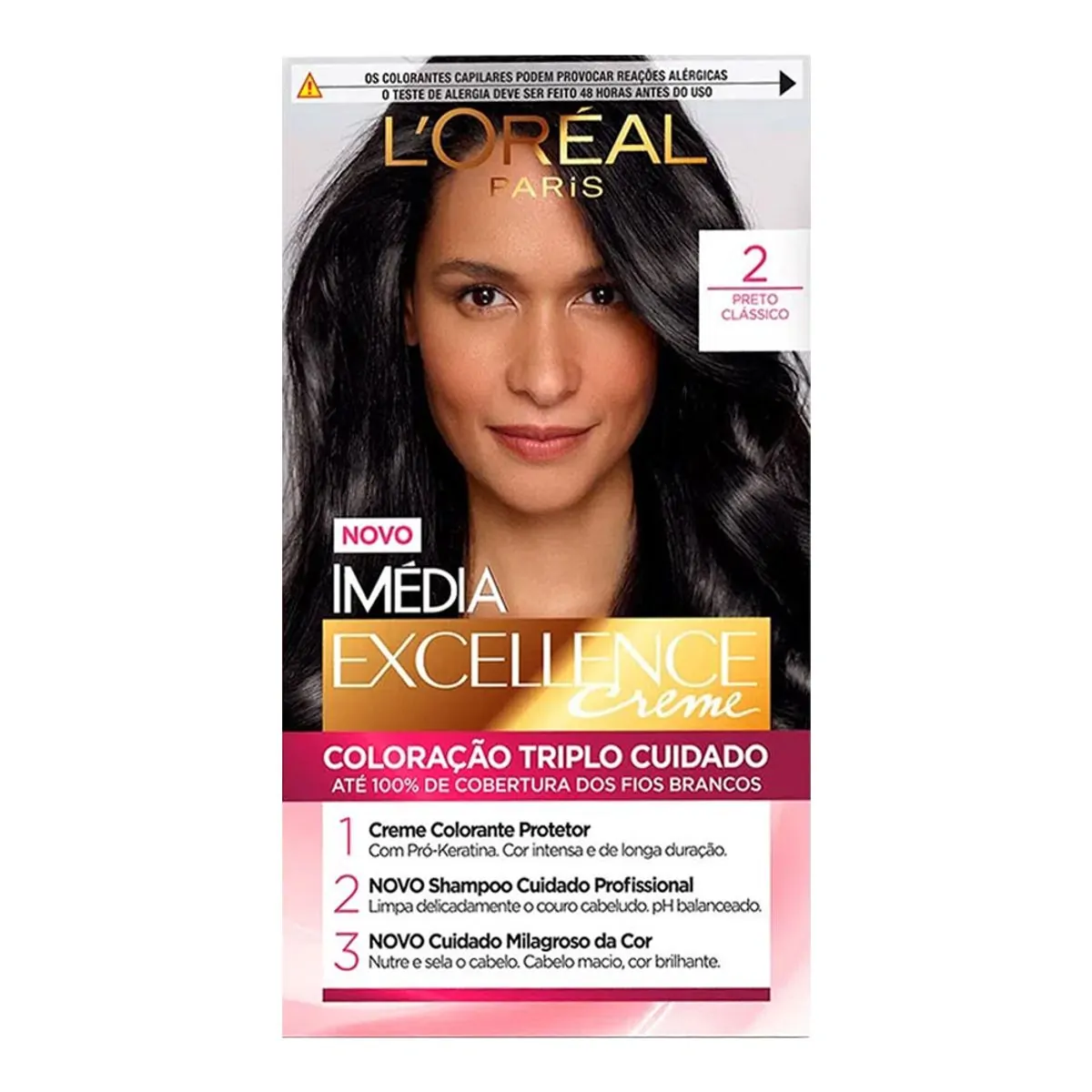 Kit tintura 2 preto clássico L¿Oréal Paris Imédia Excellence