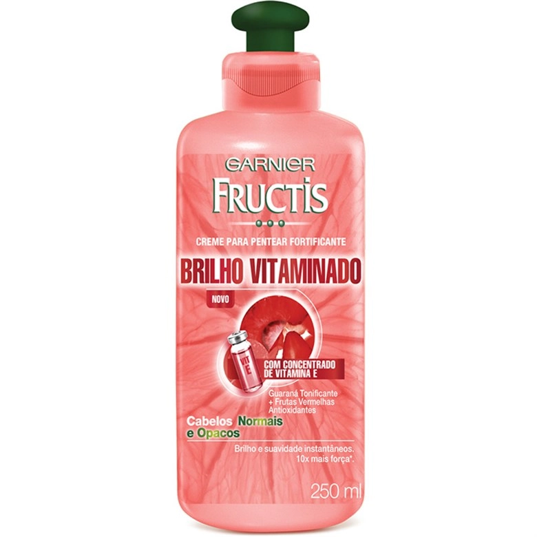 Creme Para Pentear Fructis 250ml Brilho Vitaminado Unit
