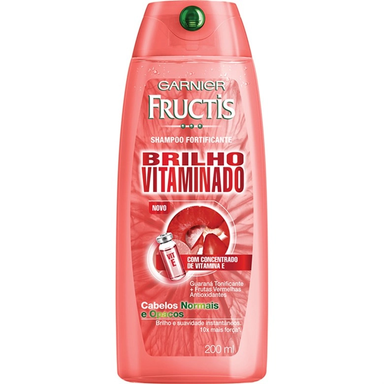 Shampoo Uso Diário Fructis 200ml Brilho Vitaminado Unit