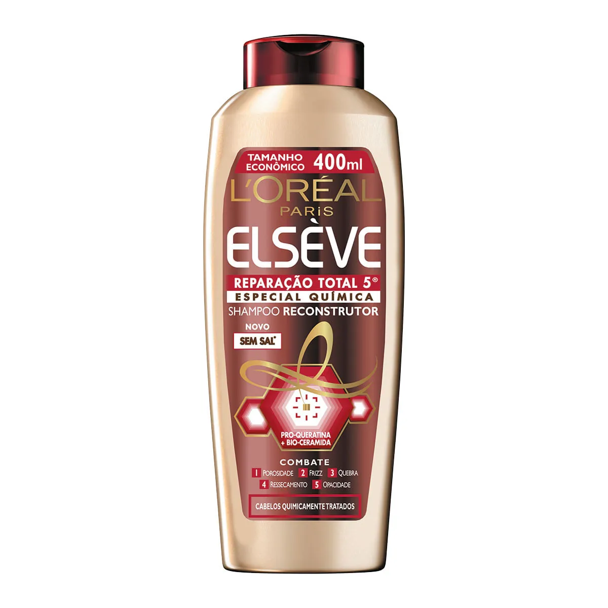 Shampoo ELSEVE Reparação Total 5 Reconstrução Química 400ml