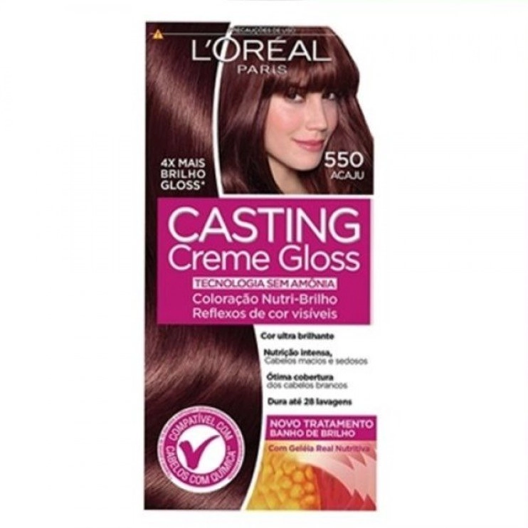 Tintura Casting Gloss Kit Creme 550 Acaju