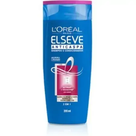 Shampoo Elseve 2 Em 1 Anticaspa 200ml Loreal Paris