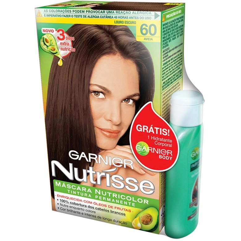 Tintura Nutrisse Cor Intensa 6.0 Louro Escuro Garnier