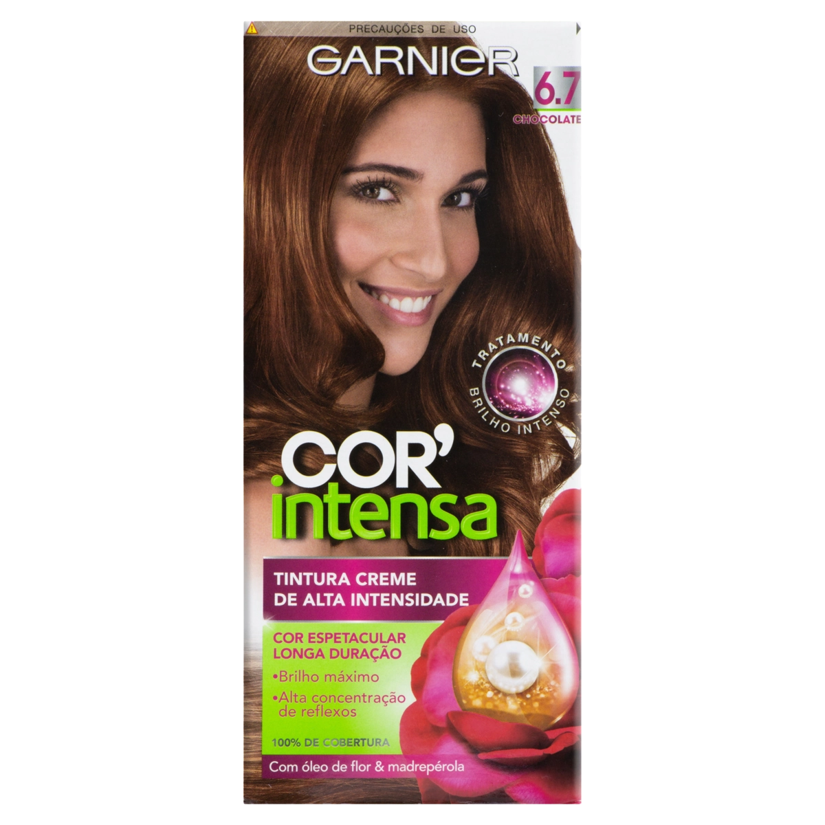 Kit Tintura Creme 6.7 Chocolate Garnier Cor Intensa