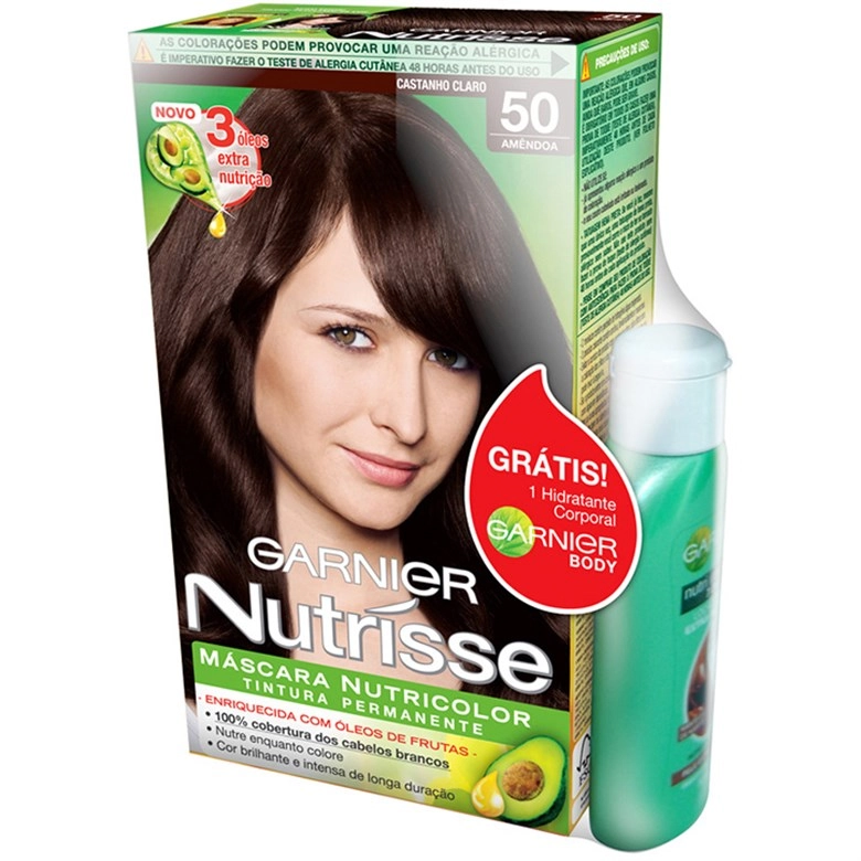 Tintura Permanente Nutrisse Mini Kit 5.0 Castanho Claro Garnier