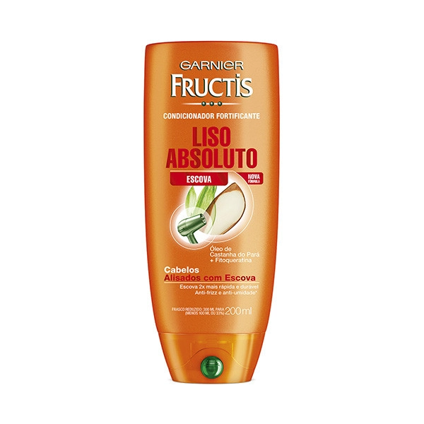 Condicionador Garnier Fructis Fortificante Liso Absoluto Escova