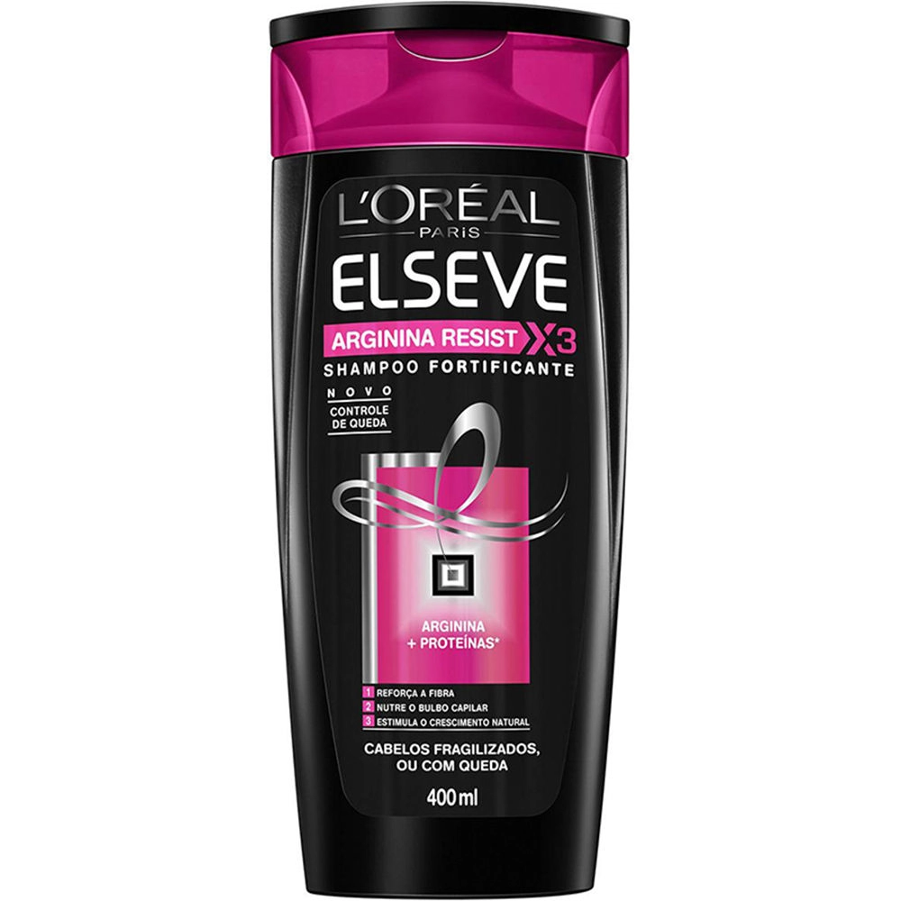 Shampoo Loréal Paris Elseve Arginina Resist X3 Frasco 400ml