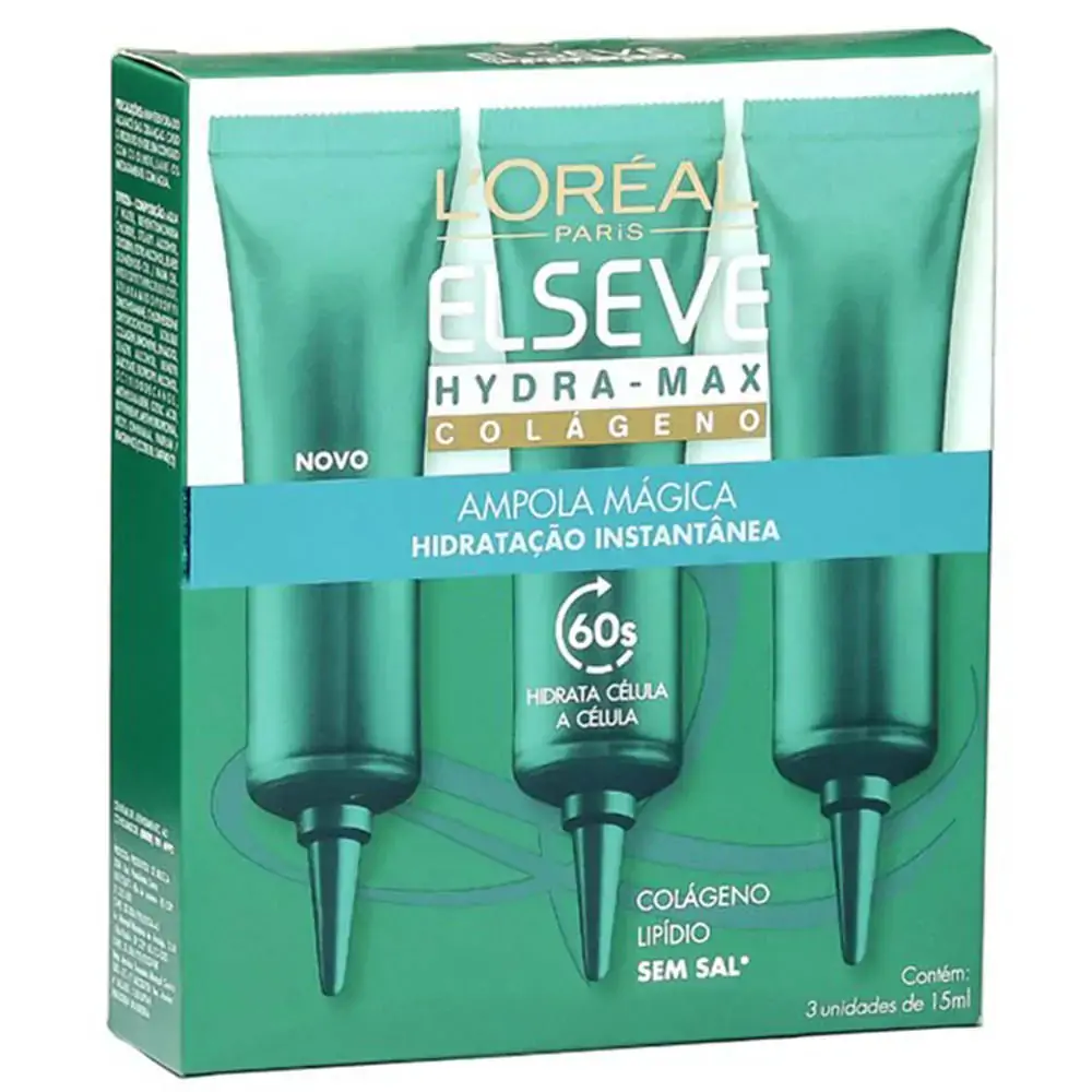 Ampola Tartamento Hydra Max Colageno C/3