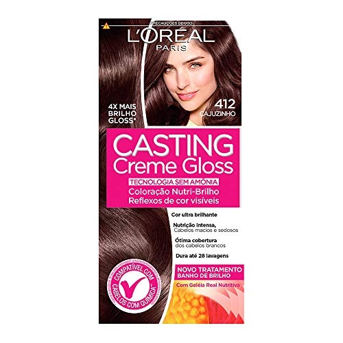 Coloração Casting Creme Gloss 412 Cacau Glacê L Oreal Paris