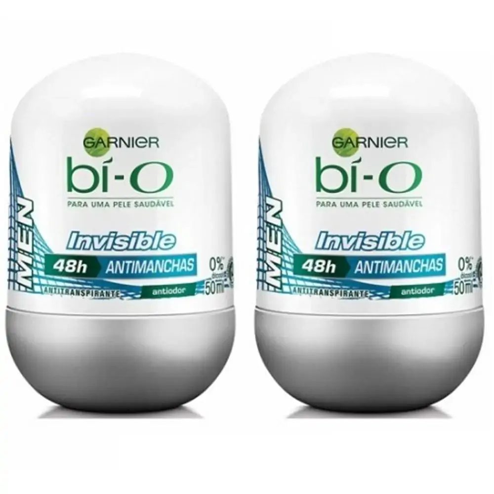 Desodorante Garnier Bi O Roll Men Invis C/2 40 Desc