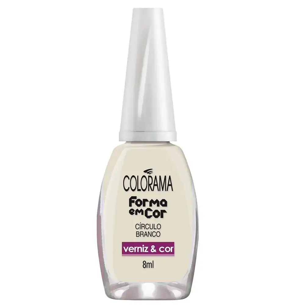 Esmalte Colorama 8ml Cor Nu Vec Circulo Branco