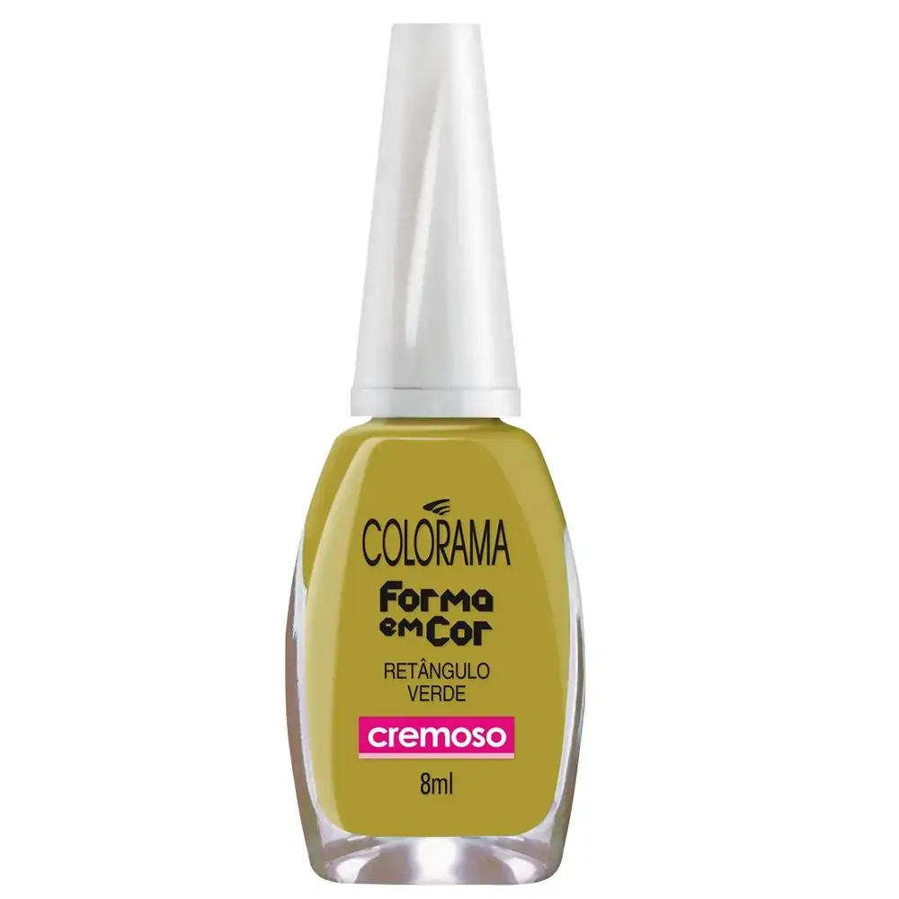 Esmalte Colorama 8ml Creme Retangulo Verde