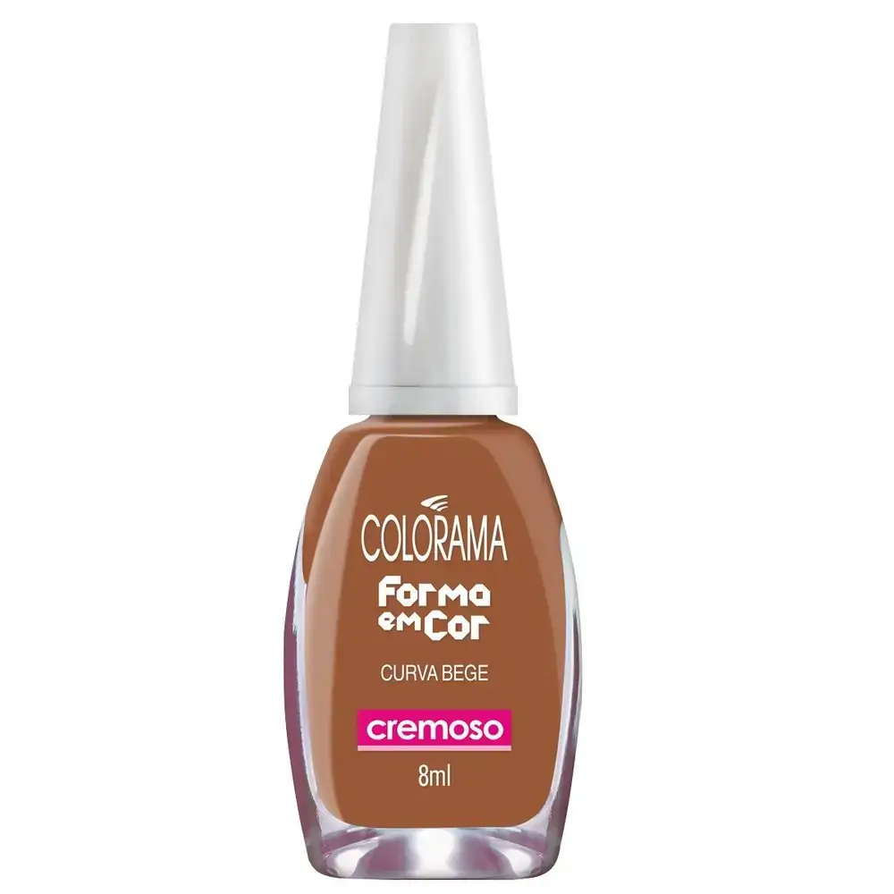 Esmalte Colorama 8ml Forma Curva Bege