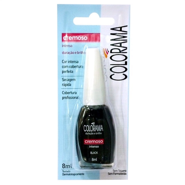 Esmalte Colorama F Cor 8ml Preto Grafico