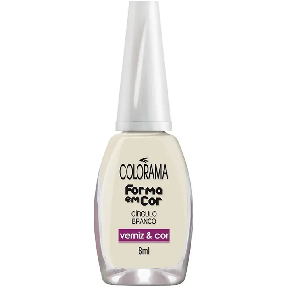 Esmalte Colorama F Cor 8ml Circulo Branco
