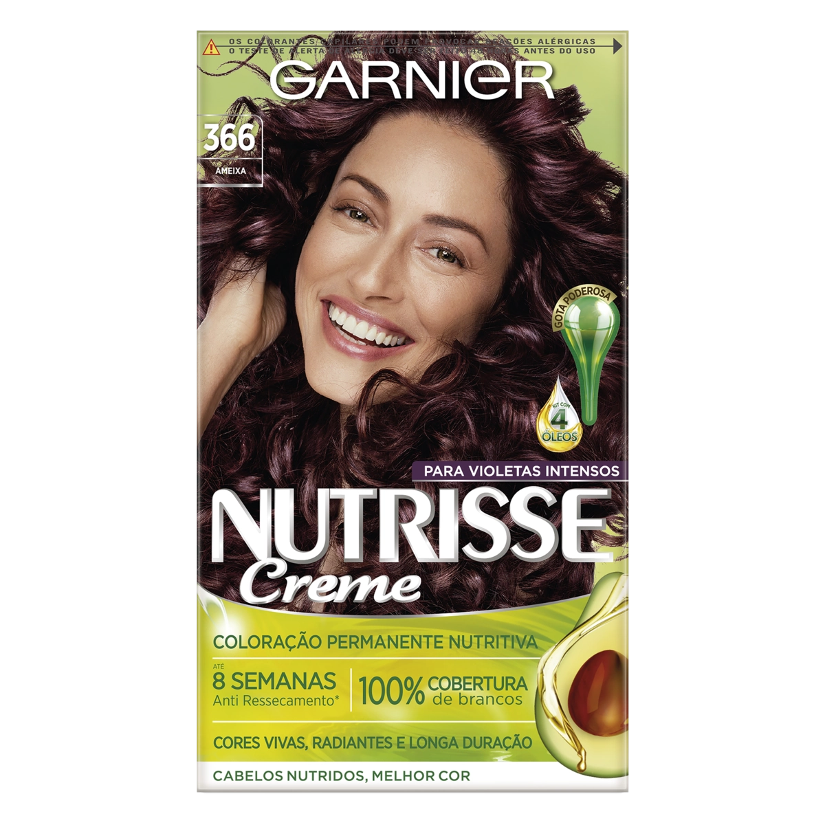 Kit Coloração Creme 366 Ameixa Garnier Nutrisse