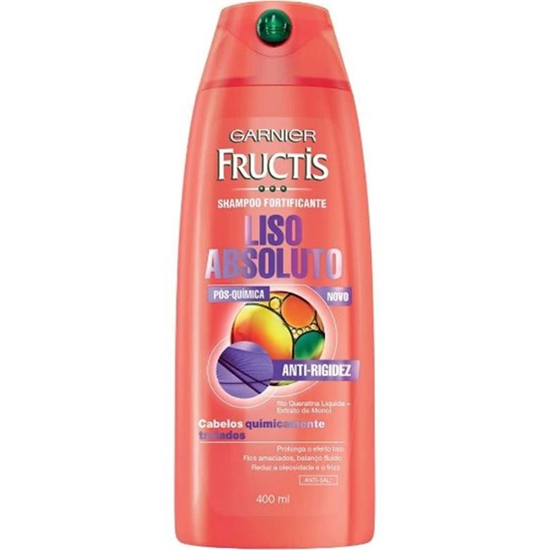 Shampoo Uso Diário Fructis 400ml Liso Quimica Unit