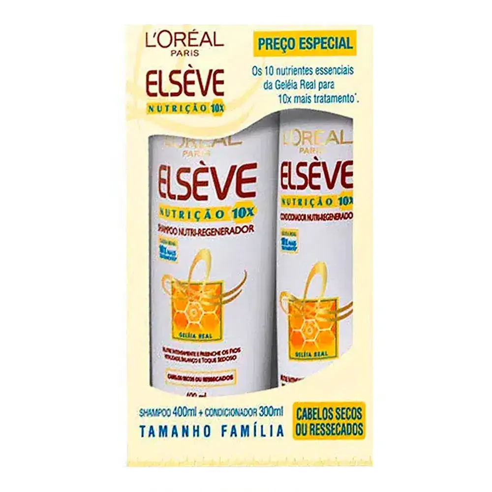 Kit Elseve Loreal Sh Condicionador Nutri10x