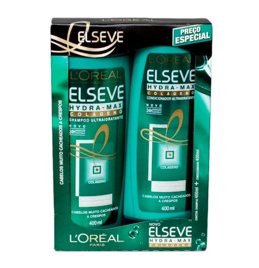 Kit Shampoo Condicionador Elseve 400ml Hydra Max Colageno Loreal Paris