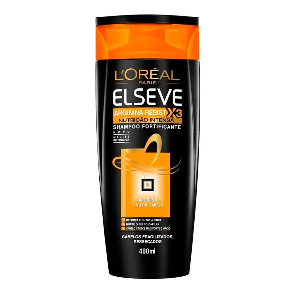 Shampoo Loréal Paris Elseve Arginina Resist X3 Nutrição Intensa Frasco 400ml