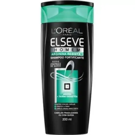 Shampoo Elseve Arginina Resist X3 Homem 200ml Loreal Paris
