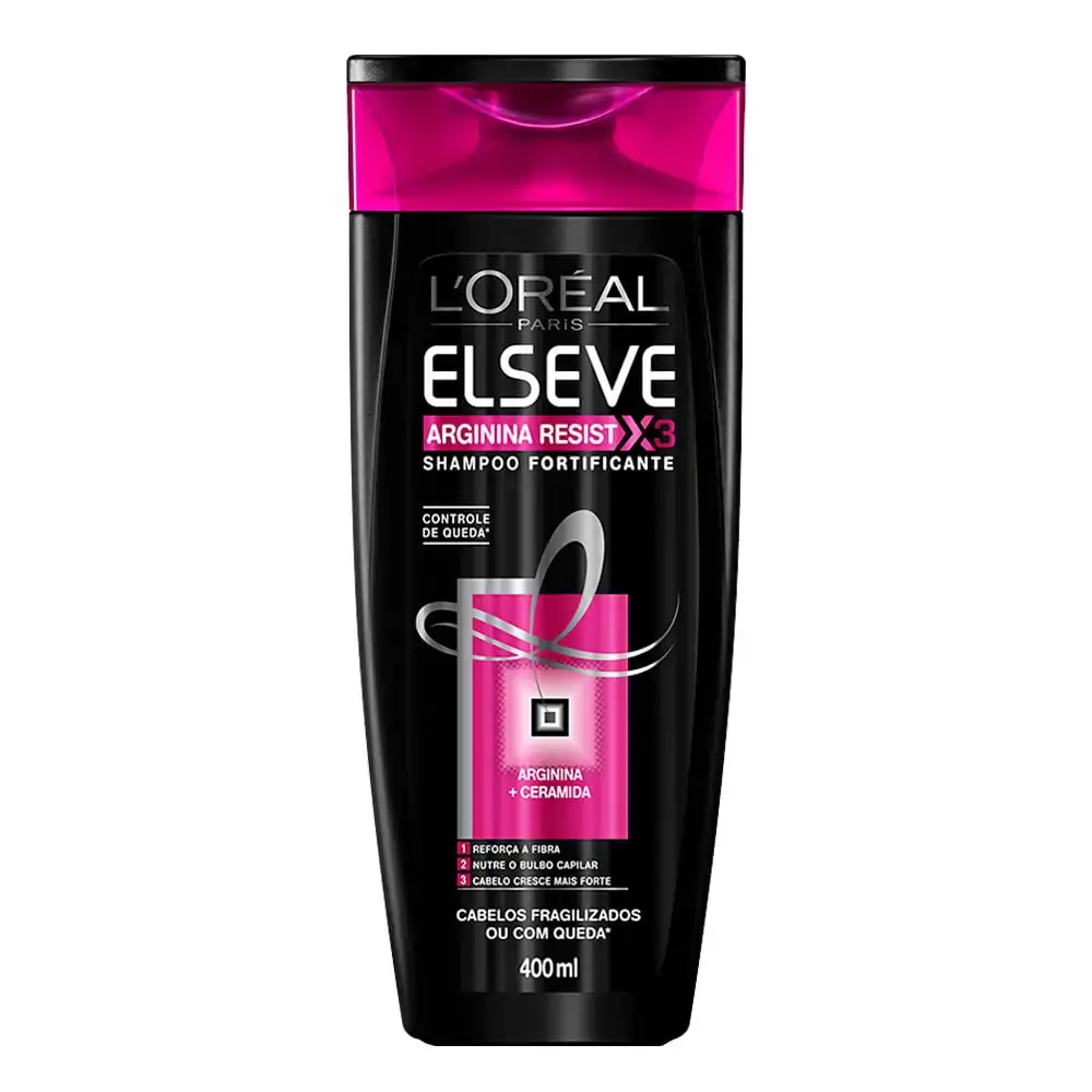 Shampoo Elseve Arginina Resist X3 Homem 400ml Loreal Paris