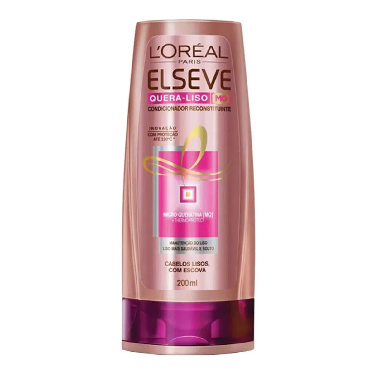 Condicionador Loréal Paris Elseve Quera Liso Frasco 200ml