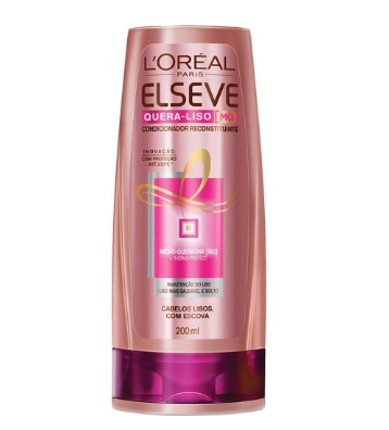 Condicionador Elseve Quera Liso Reconstituinte 200ml Loreal Paris