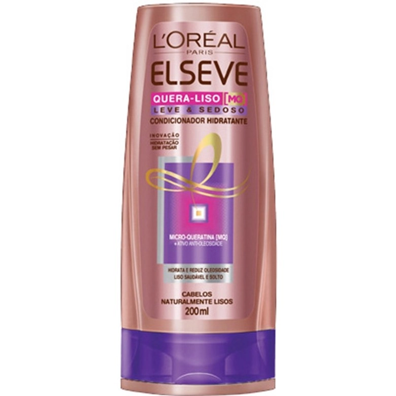 Condicionador Elseve Quera Liso Hidratante 200ml Loreal Paris