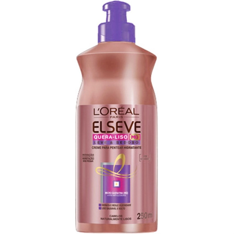 Creme Para Pentear Elseve Quera Liso Leve E Sedoso 250ml Loreal Paris