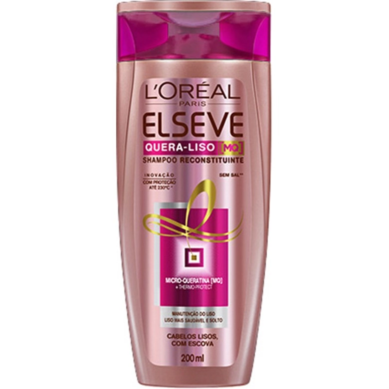 Shampoo Elseve Quera Liso 400ml Loreal