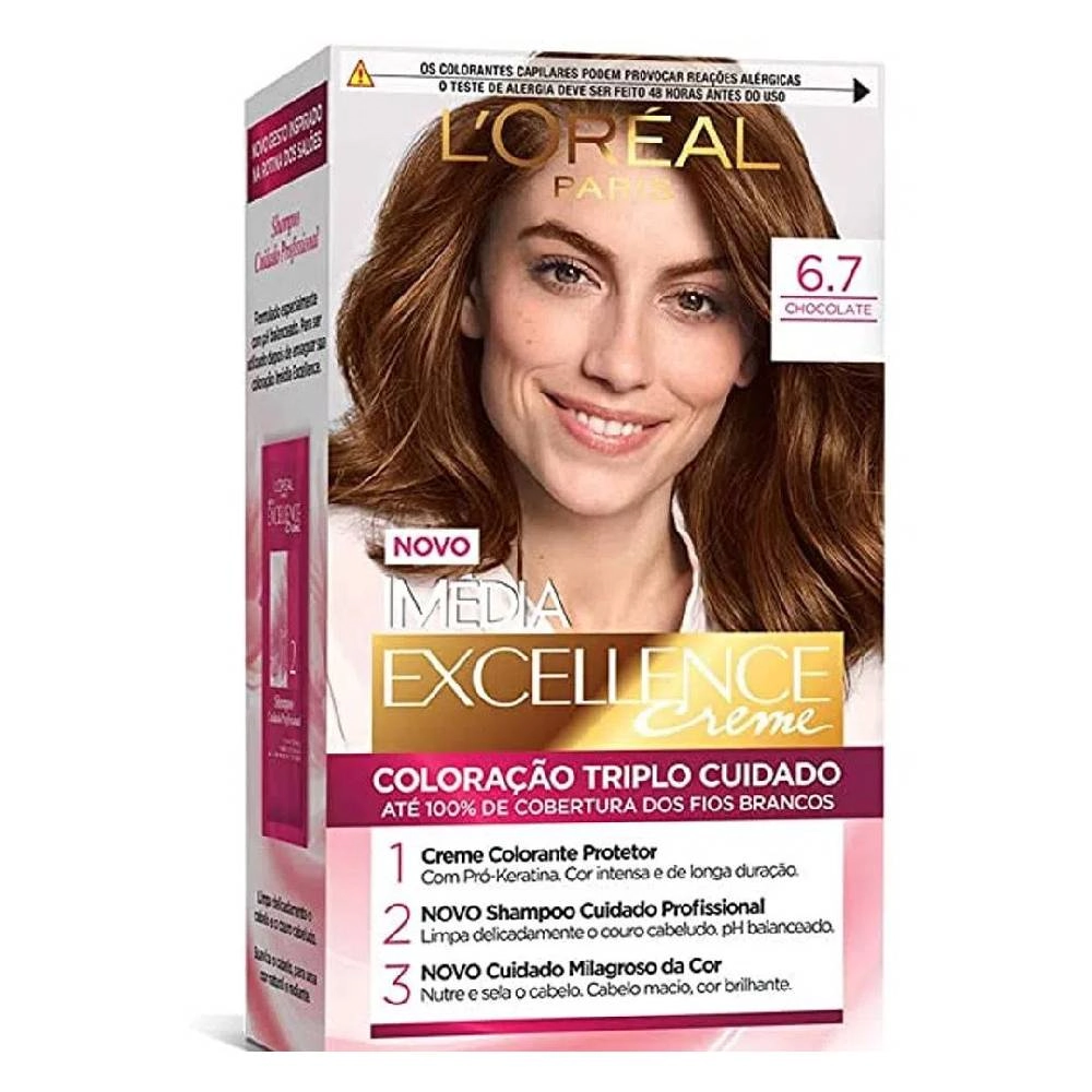 Kit Coloracao Loreal 2 Un 6.7 Choc Puro