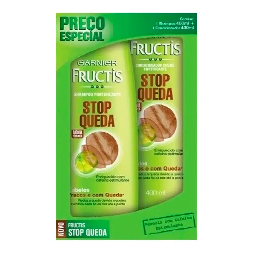 Kit Fructis Shampoo Condicionador Stop Qu