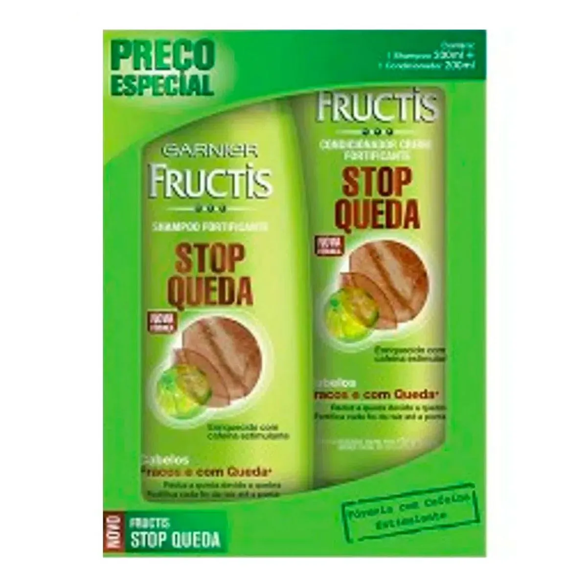 Kit Fructis Shampoo Condicionador Liso Absorvente
