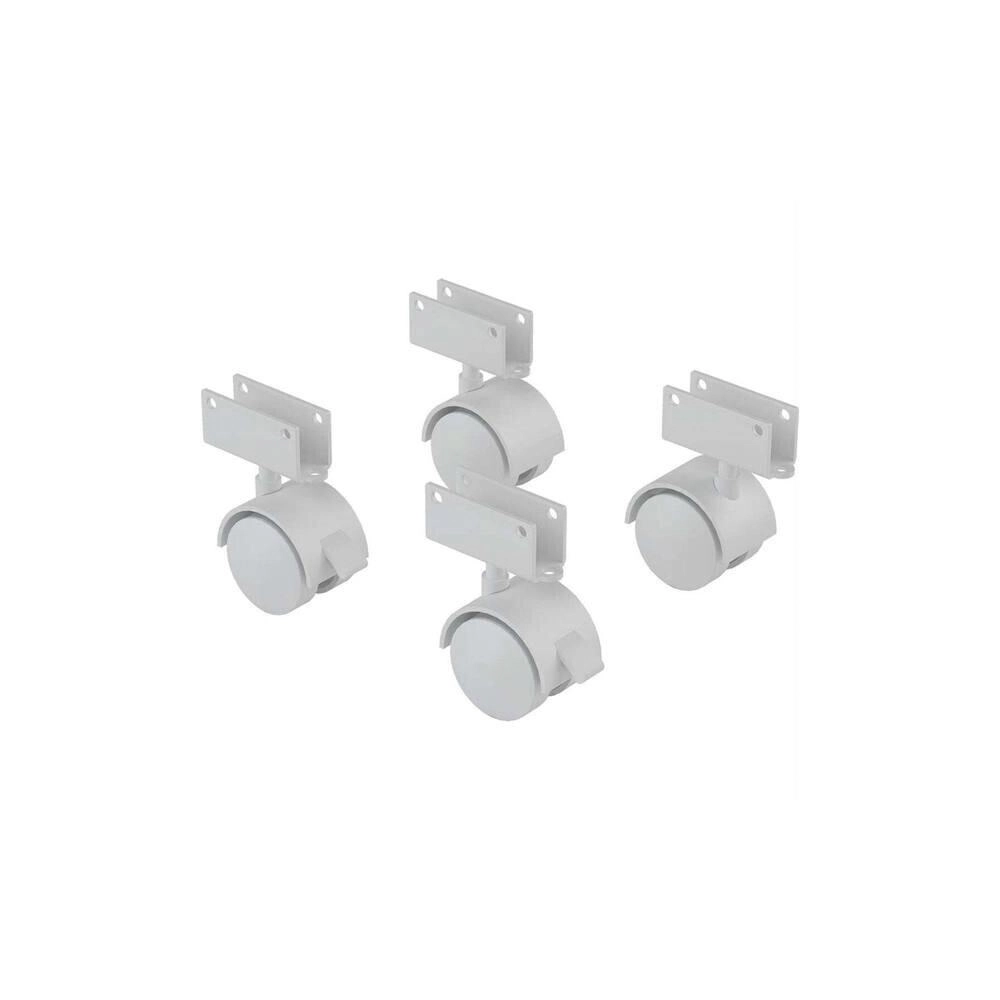 4 Rodinha Para Berço Rodízio Roda Chapa U 15mm 100kg