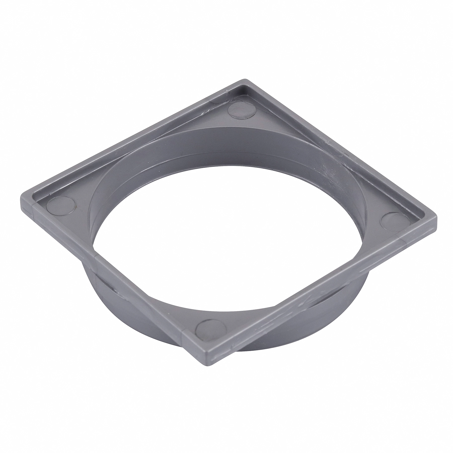 Porta Grelha Quadrado 100mm Prata
