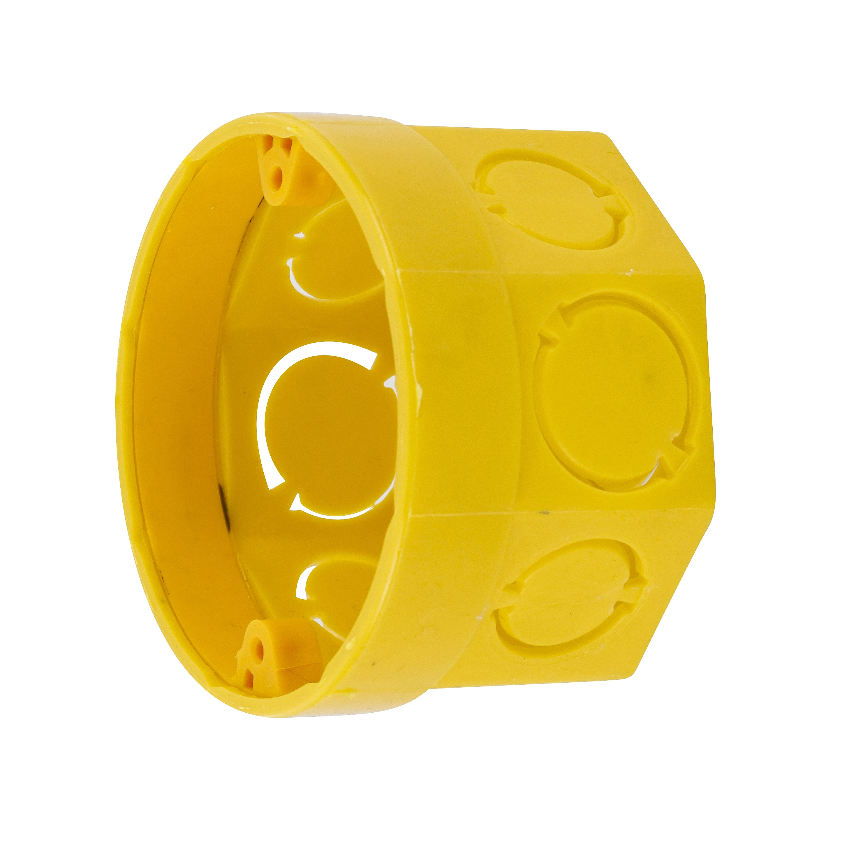 Caixa de Luz Octogonal em Pvc Flex 3x3´´ Amarela