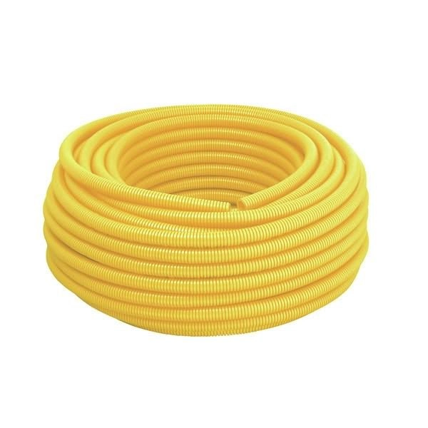 Eletroduto Corrugado 3/4" 25 Metros Antichamas Amarelo Tigre
