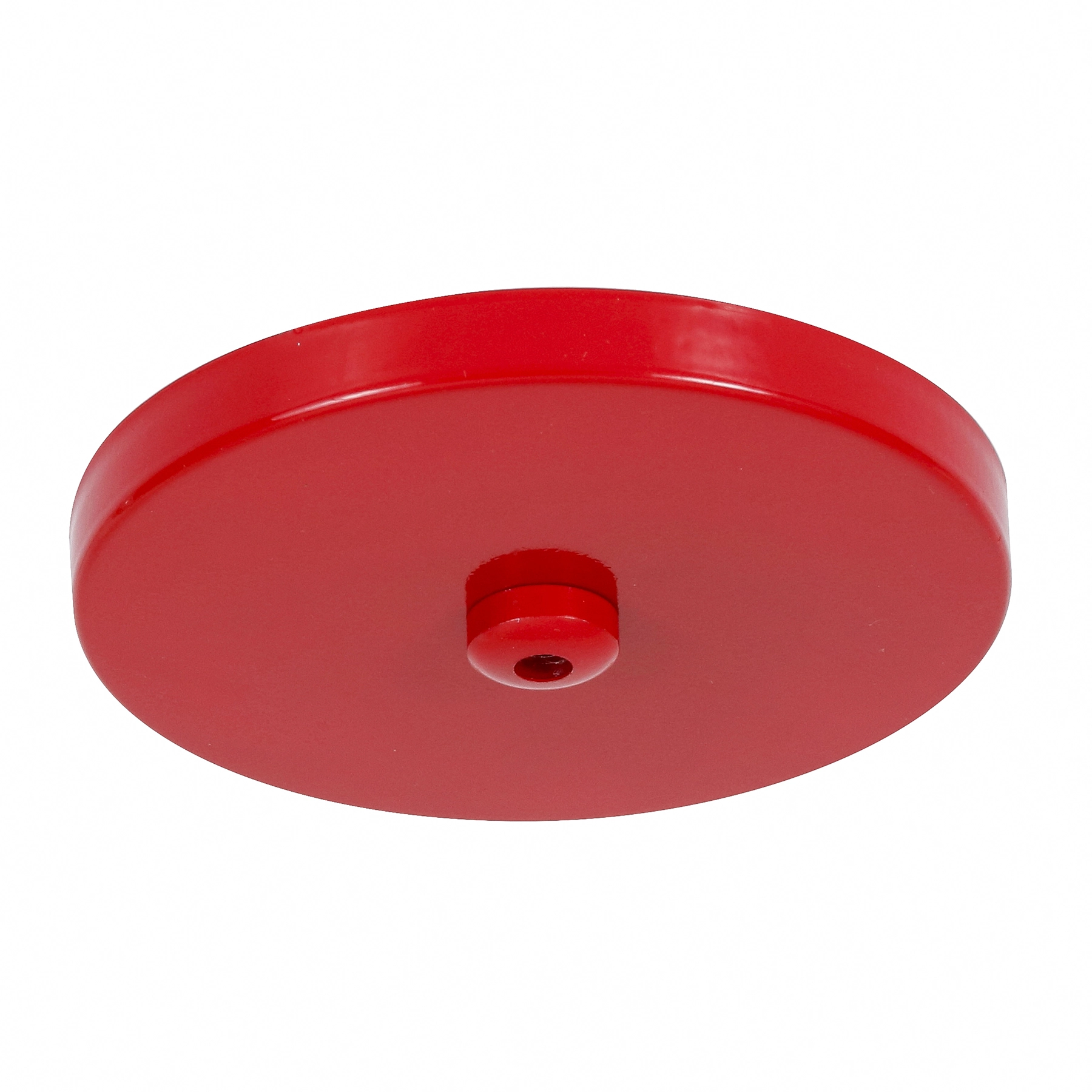 Canopla para Pendente Redonda 1 Lâmpada Metal Vermelho