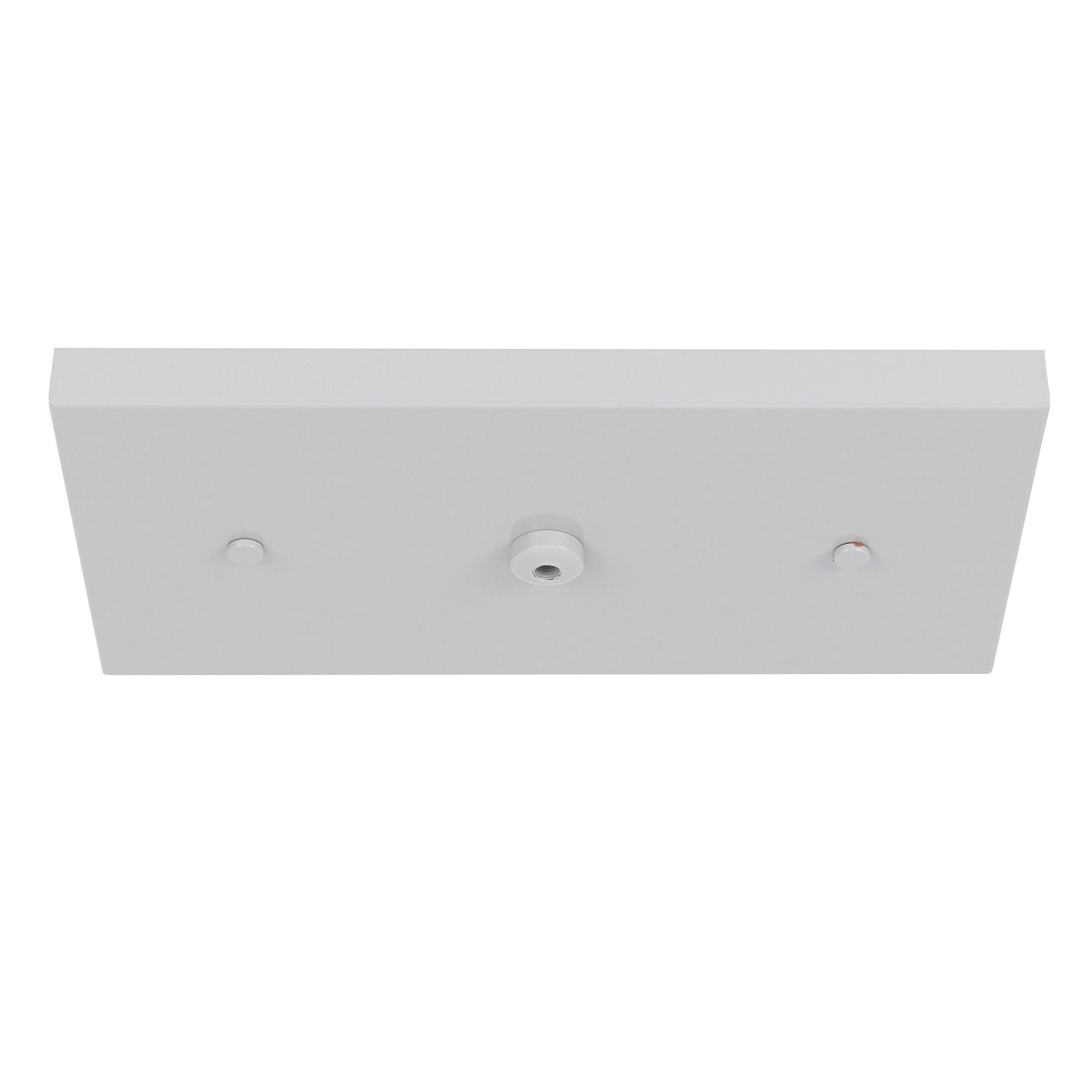 Canopla para Pendente Retangular 3 Lâmpadas Metal Cinza
