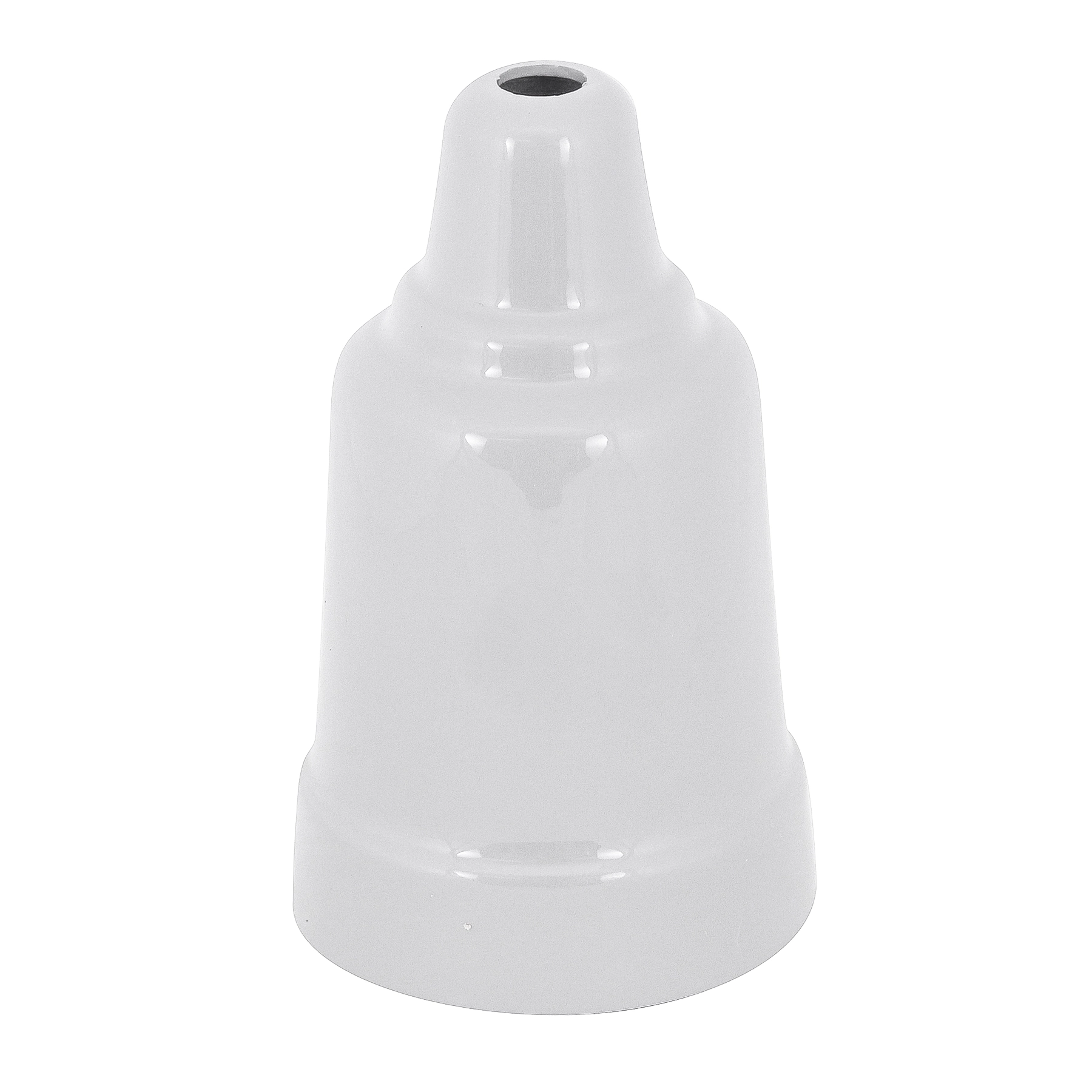 Capa de Soquete E27 Metal Branco