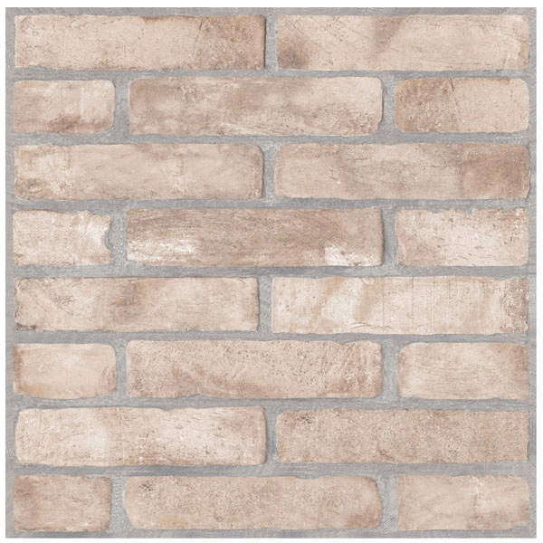 Piso Cerâmico Esmaltado Borda Arredondada 46x46cm modelo Wall Bege Casagrês