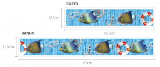 Faixa Digital Banho E Rosto Mod906 Peixe 6019