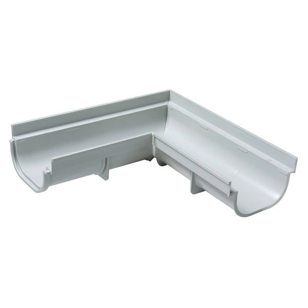Esquadro 90° para Calha de Piso PVC Liso Branco Bitola 13-7,5cm Macho/Fêmea 25cmx13cmx6,7cm Tigre