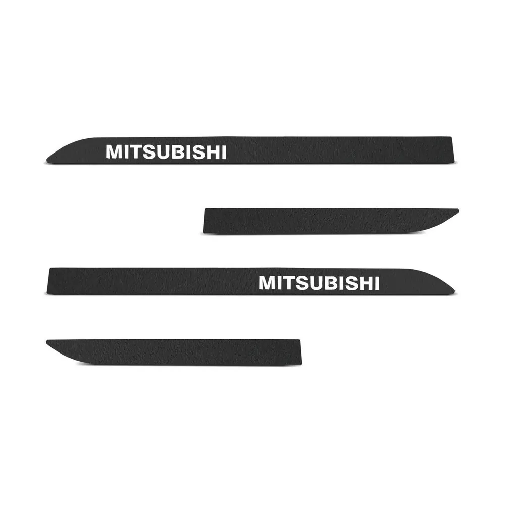 Jogo de Friso Lateral (Mitsubishi) MITSUBISHI PAJERO Preto com Nome - TOP MIX 6280A